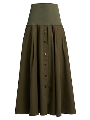 The Knit Waist Swing Skirt
