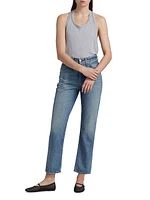 Linen Racerback Tank Top