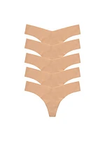 Microfiber 5-Pack Thong Set