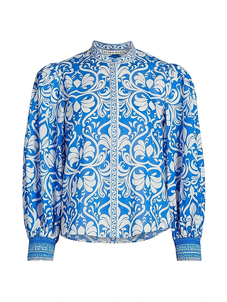 April Blouson Cotton Top