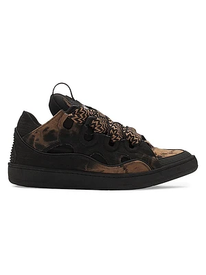 Curb Washed Denim Sneakers