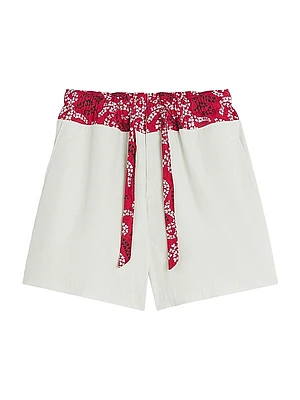 Printed Cotton Shorts