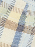 Allen Check Cotton-Blend Shorts