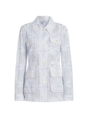 Kiki Eyelet Embroidered Jacket