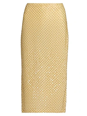 Allora Embellished Pencil Skirt