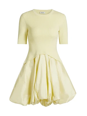 Kenny Bubble-Hem Minidress