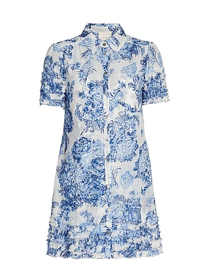 Galea Costal Bouquet Mini-Shirtdress