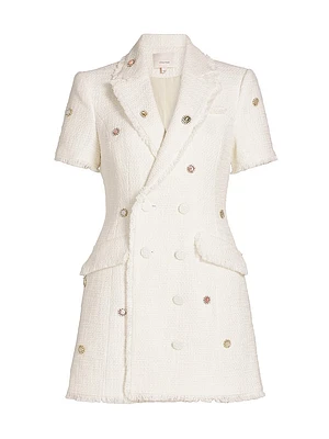 Joel Embellished Tweed Minidress