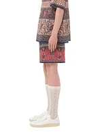Bermuda Shorts with Voyage Imaginaire Print