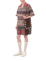 Bermuda Shorts with Voyage Imaginaire Print