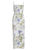 Frankie Floral Linen Maxi Dress