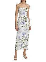 Frankie Floral Linen Maxi Dress