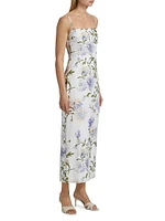 Frankie Floral Linen Maxi Dress