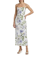 Frankie Floral Linen Maxi Dress