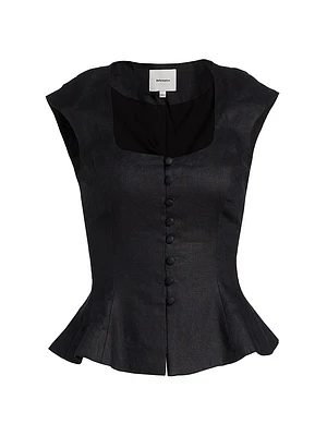 Paolina Linen Top
