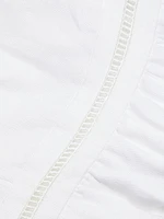 Everett Linen Ladder-Trim Midi-Dress