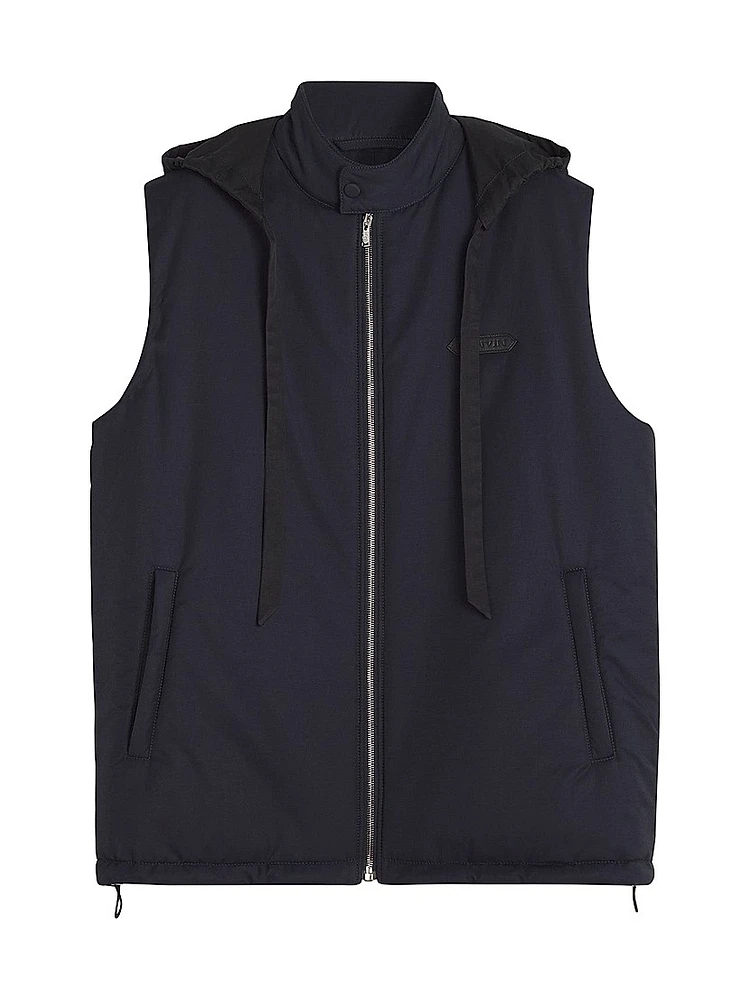 Sleeveless Padded Jacket Technical Cotton
