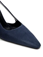 Suede Cut-Out Pumps