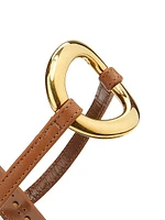Hisfahan Leather Block-Heel Sandals