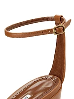 Hisfahan Leather Block-Heel Sandals
