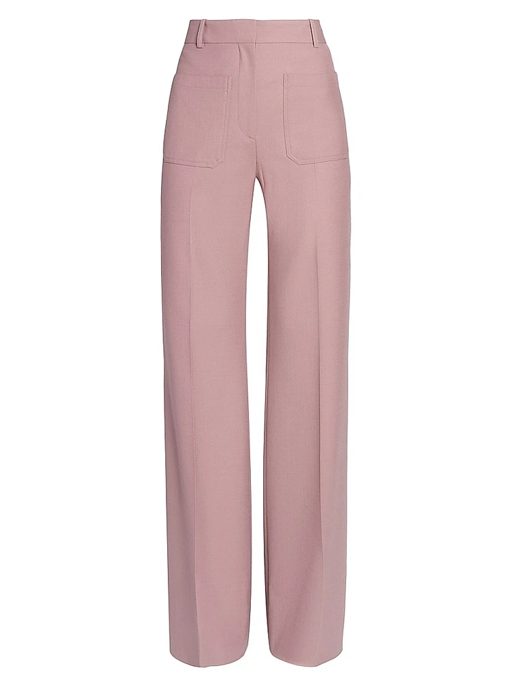 Alina Straight-Leg Trousers