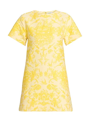 Day Floral Wool Minidress