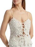 Lyla Soutache Cotton Floral Lace Camisole