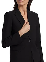 Slim-Fit Wool Single-Breasted Jacket