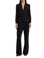 Slim-Fit Wool Single-Breasted Jacket