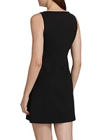 Boatneck Sheath Minidress