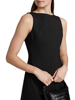 Boatneck Sheath Minidress