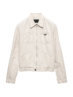 Chambray Blouson Jacket