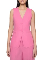 Ash Fitted Single-Breasted Vest