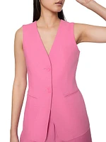 Ash Fitted Single-Breasted Vest
