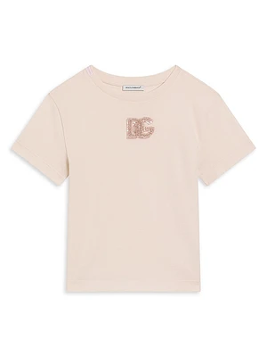 Little Girl's & Logo Embellished T-Shirt