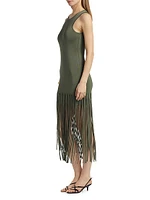Margaux Fringe Midi-Dress