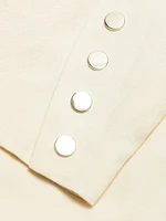 Willa Boyfriend Cotton-Blend Blazer