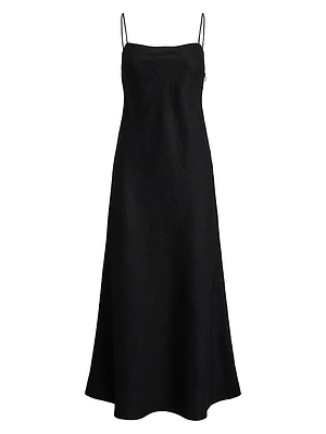 Dori Linen A-Line Maxi Dress