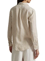 Classic-Fit Striped Linen Shirt