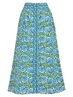 Peacock Border Freya Skirt