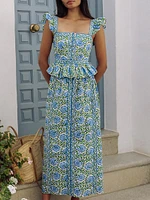 Peacock Border Freya Skirt