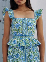 Peacock Border Freya Skirt