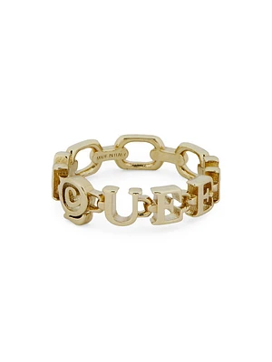Goldtone "McQueen" Ring