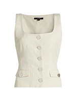 Georgia Cotton-Blend Top