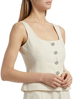 Georgia Cotton-Blend Top
