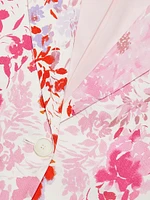 Irina Floral Stretch-Linen Blazer