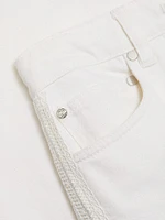 Dunn Crochet-Trim Wide-Leg Jeans