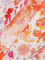 Tia Floral Linen-Blend Minidress
