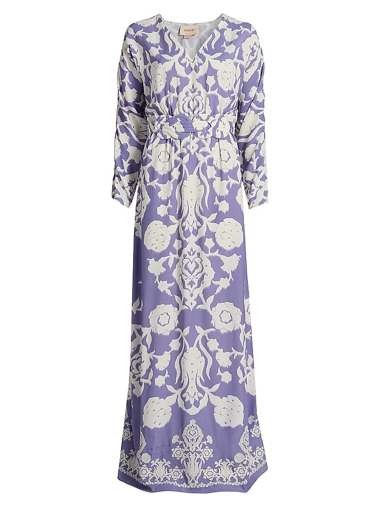 Calico Printed Maxi Dress