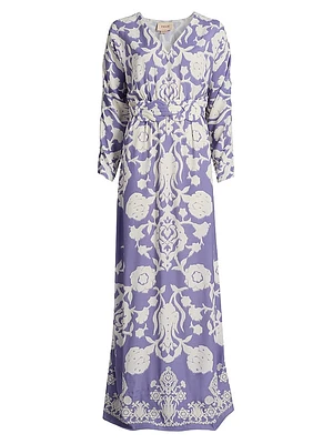 Calico Printed Maxi Dress